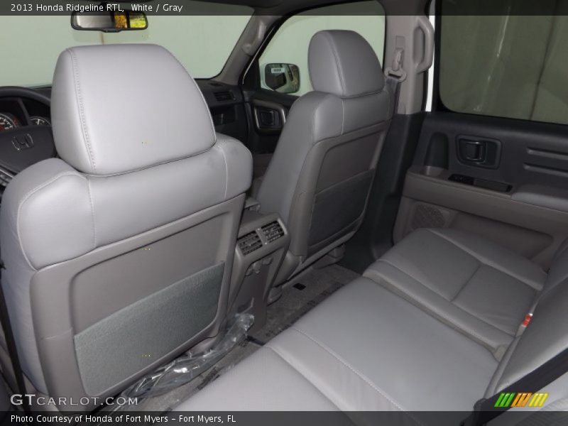White / Gray 2013 Honda Ridgeline RTL