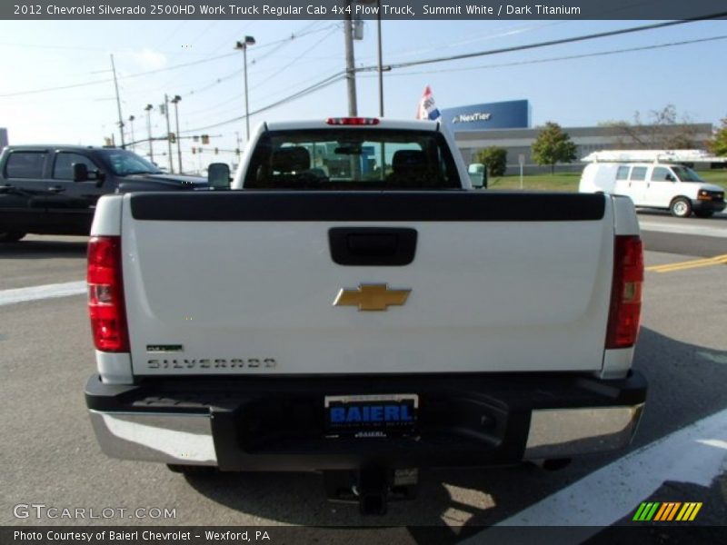 Summit White / Dark Titanium 2012 Chevrolet Silverado 2500HD Work Truck Regular Cab 4x4 Plow Truck