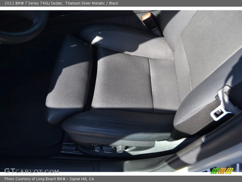 Titanium Silver Metallic / Black 2011 BMW 7 Series 740Li Sedan