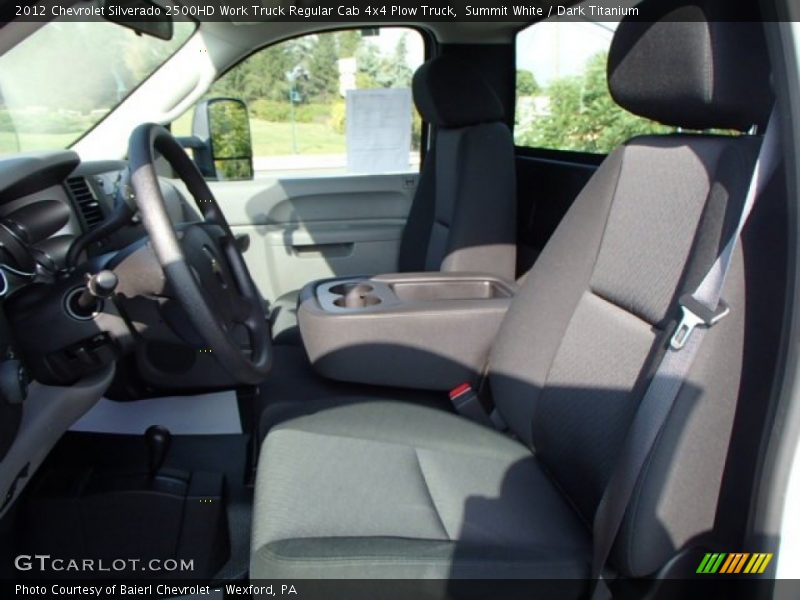 Summit White / Dark Titanium 2012 Chevrolet Silverado 2500HD Work Truck Regular Cab 4x4 Plow Truck