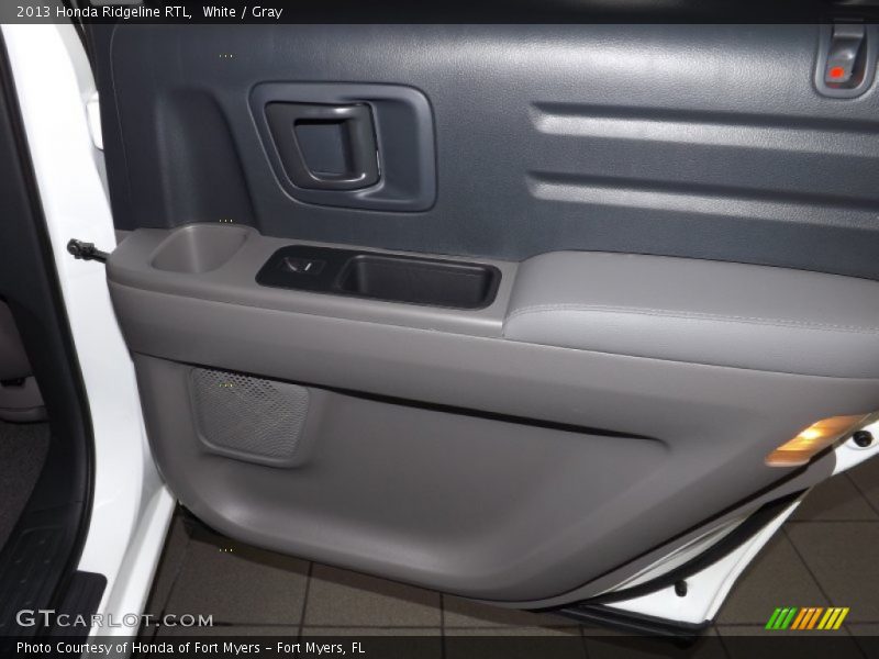 White / Gray 2013 Honda Ridgeline RTL