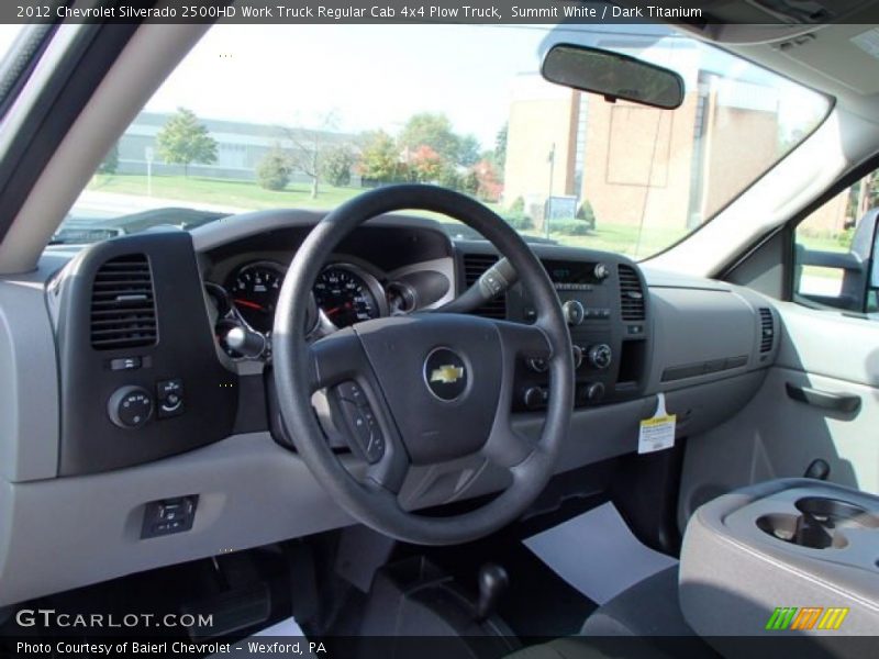 Summit White / Dark Titanium 2012 Chevrolet Silverado 2500HD Work Truck Regular Cab 4x4 Plow Truck