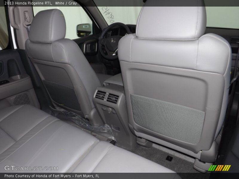 White / Gray 2013 Honda Ridgeline RTL
