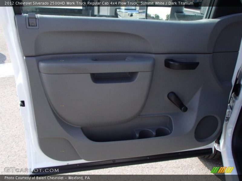 Summit White / Dark Titanium 2012 Chevrolet Silverado 2500HD Work Truck Regular Cab 4x4 Plow Truck