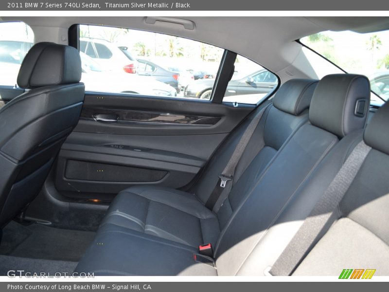 Titanium Silver Metallic / Black 2011 BMW 7 Series 740Li Sedan