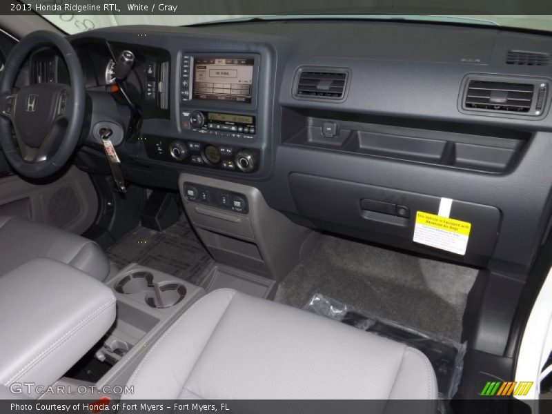 White / Gray 2013 Honda Ridgeline RTL