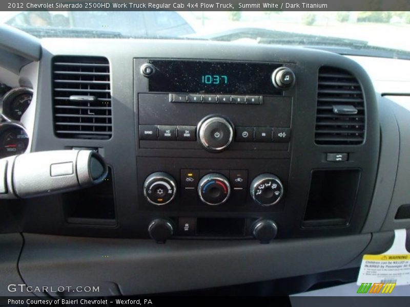Summit White / Dark Titanium 2012 Chevrolet Silverado 2500HD Work Truck Regular Cab 4x4 Plow Truck