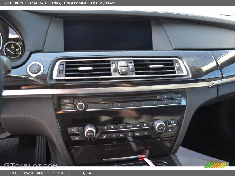 Titanium Silver Metallic / Black 2011 BMW 7 Series 740Li Sedan