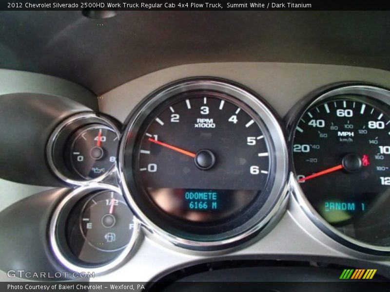 Summit White / Dark Titanium 2012 Chevrolet Silverado 2500HD Work Truck Regular Cab 4x4 Plow Truck