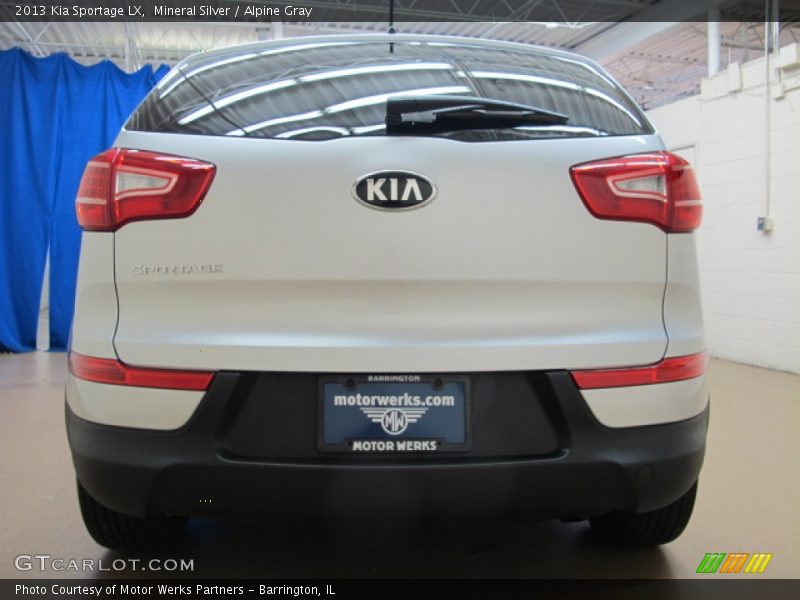 Mineral Silver / Alpine Gray 2013 Kia Sportage LX