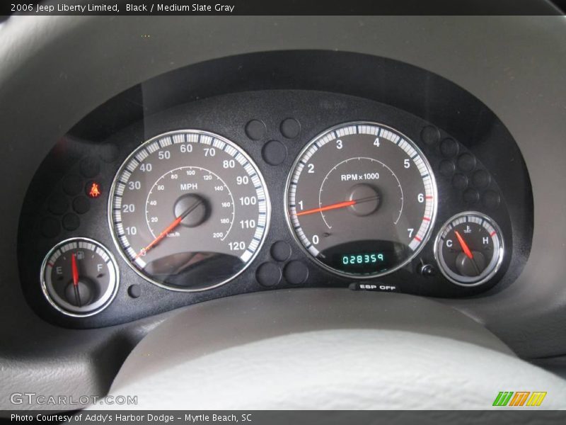 Black / Medium Slate Gray 2006 Jeep Liberty Limited