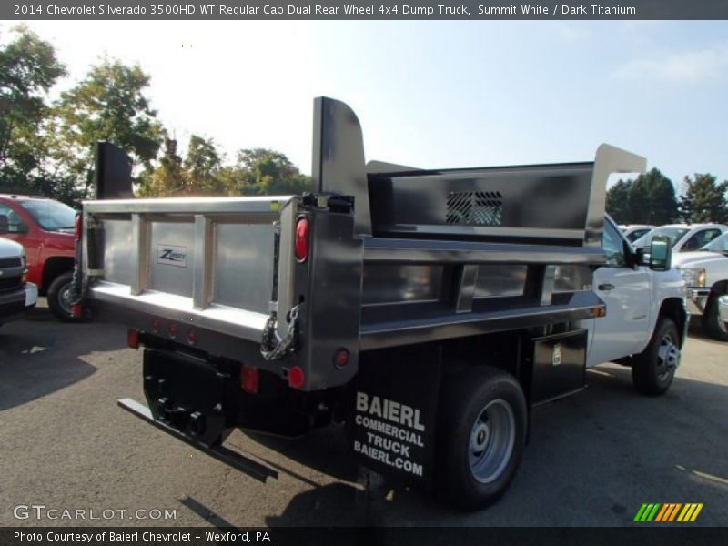 Summit White / Dark Titanium 2014 Chevrolet Silverado 3500HD WT Regular Cab Dual Rear Wheel 4x4 Dump Truck