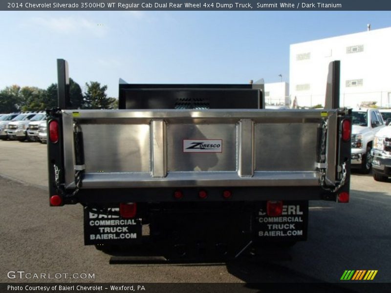 Summit White / Dark Titanium 2014 Chevrolet Silverado 3500HD WT Regular Cab Dual Rear Wheel 4x4 Dump Truck