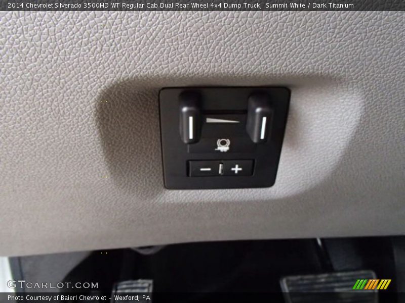 Summit White / Dark Titanium 2014 Chevrolet Silverado 3500HD WT Regular Cab Dual Rear Wheel 4x4 Dump Truck