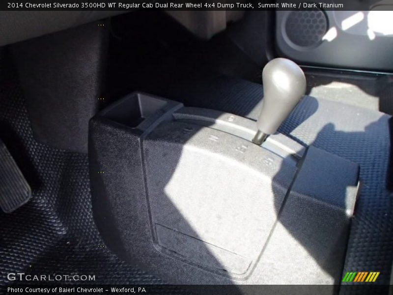 Summit White / Dark Titanium 2014 Chevrolet Silverado 3500HD WT Regular Cab Dual Rear Wheel 4x4 Dump Truck