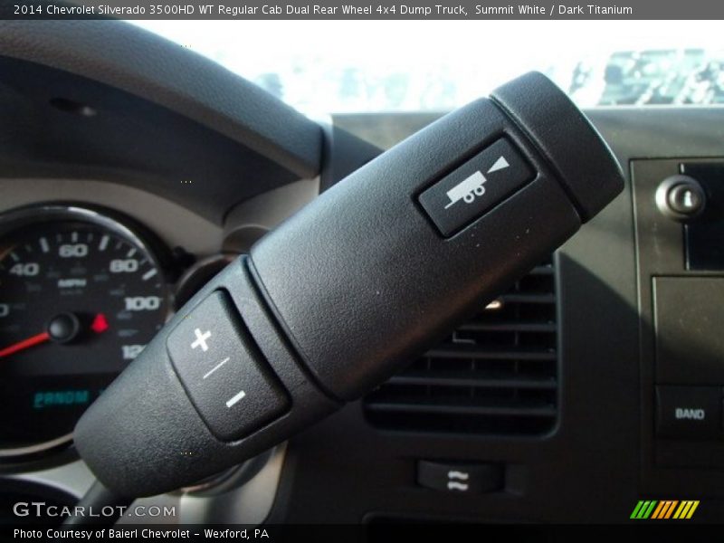 Summit White / Dark Titanium 2014 Chevrolet Silverado 3500HD WT Regular Cab Dual Rear Wheel 4x4 Dump Truck