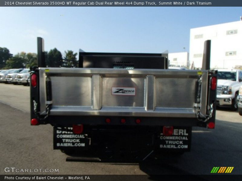 Summit White / Dark Titanium 2014 Chevrolet Silverado 3500HD WT Regular Cab Dual Rear Wheel 4x4 Dump Truck