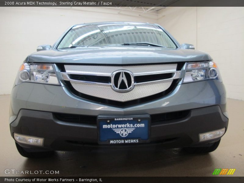 Sterling Gray Metallic / Taupe 2008 Acura MDX Technology