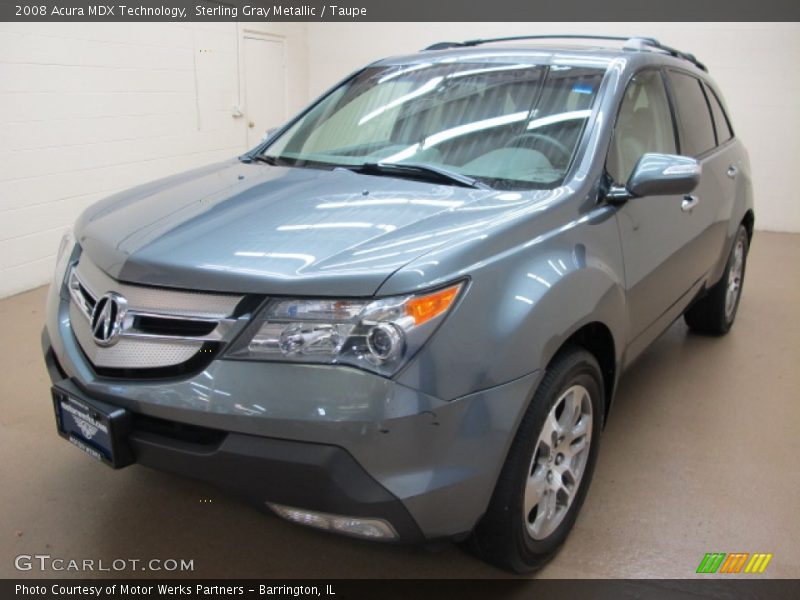 Sterling Gray Metallic / Taupe 2008 Acura MDX Technology