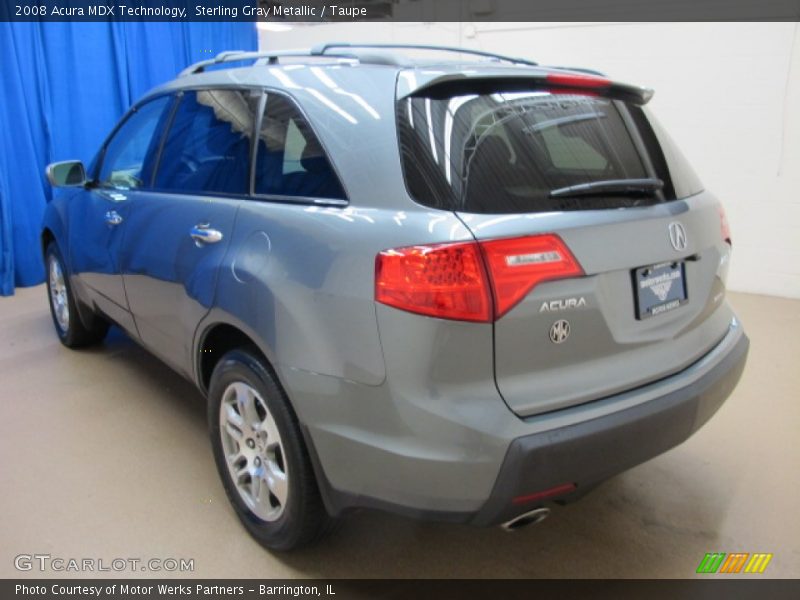 Sterling Gray Metallic / Taupe 2008 Acura MDX Technology