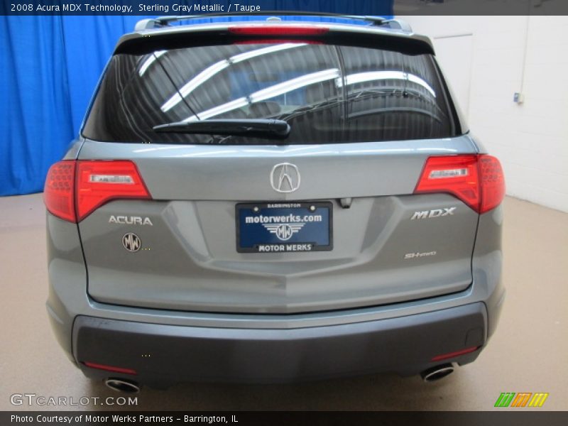 Sterling Gray Metallic / Taupe 2008 Acura MDX Technology