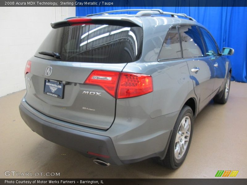 Sterling Gray Metallic / Taupe 2008 Acura MDX Technology