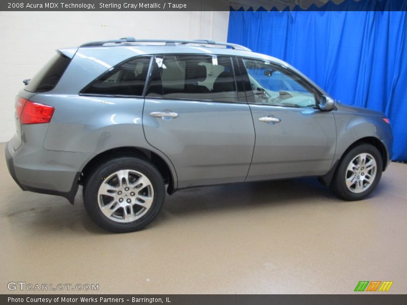 Sterling Gray Metallic / Taupe 2008 Acura MDX Technology