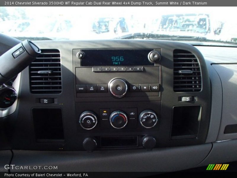 Controls of 2014 Silverado 3500HD WT Regular Cab Dual Rear Wheel 4x4 Dump Truck