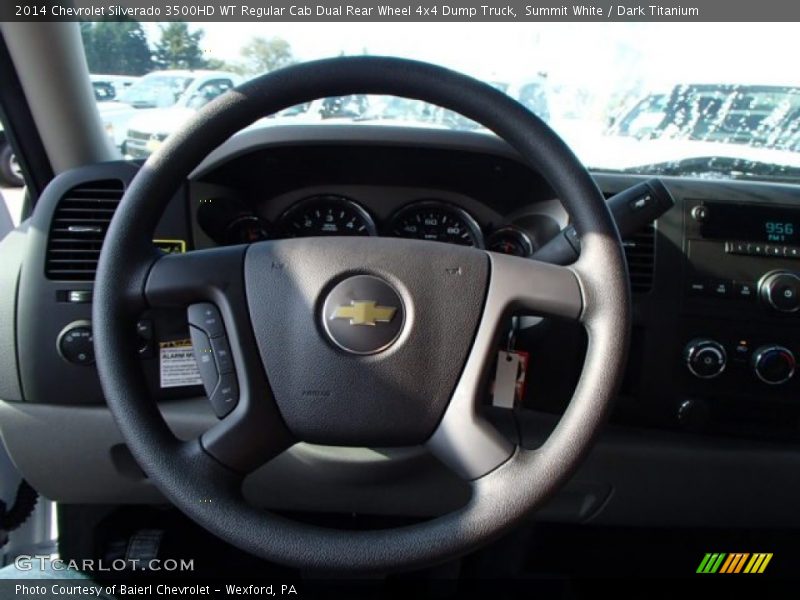  2014 Silverado 3500HD WT Regular Cab Dual Rear Wheel 4x4 Dump Truck Steering Wheel