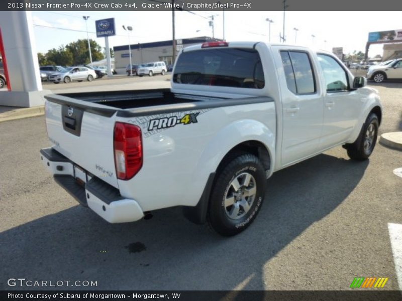 Glacier White / Graphite/Steel Pro-4X 2013 Nissan Frontier Pro-4X Crew Cab 4x4