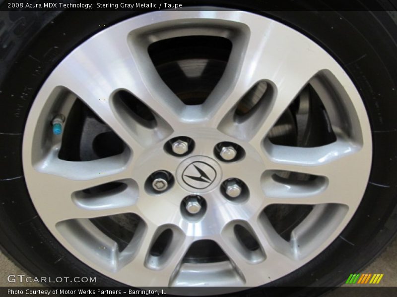 Sterling Gray Metallic / Taupe 2008 Acura MDX Technology