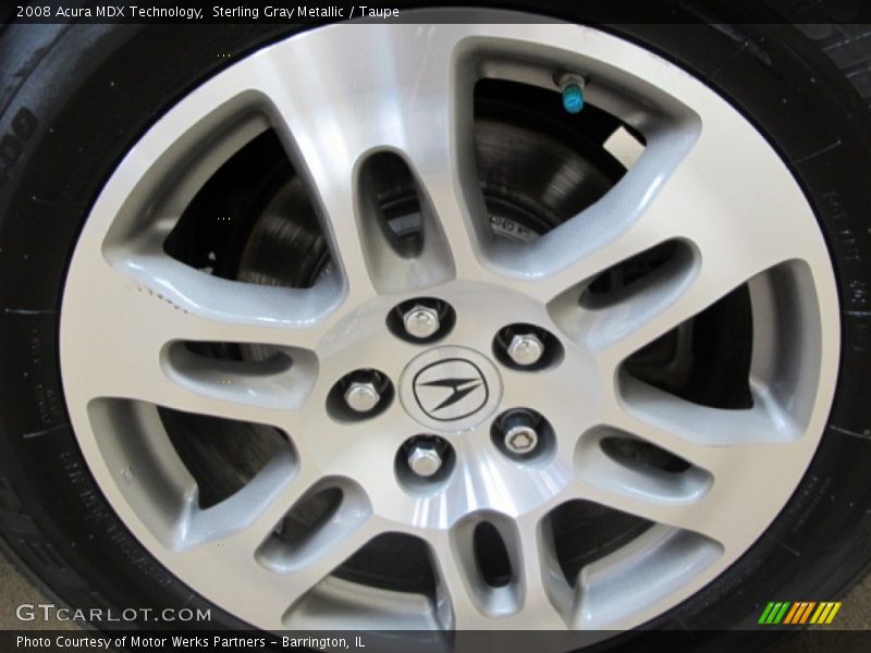 Sterling Gray Metallic / Taupe 2008 Acura MDX Technology