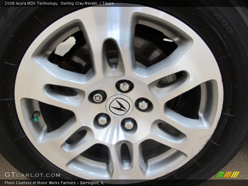 Sterling Gray Metallic / Taupe 2008 Acura MDX Technology