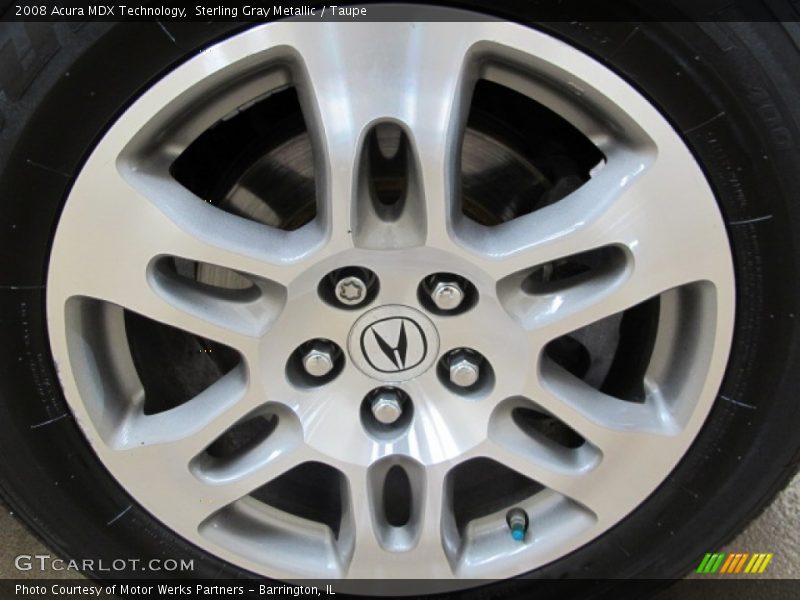 Sterling Gray Metallic / Taupe 2008 Acura MDX Technology