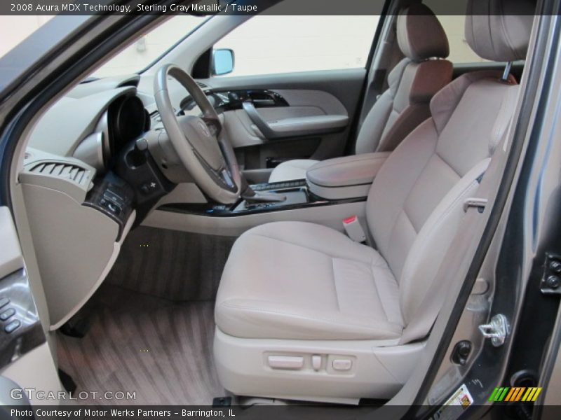 Sterling Gray Metallic / Taupe 2008 Acura MDX Technology