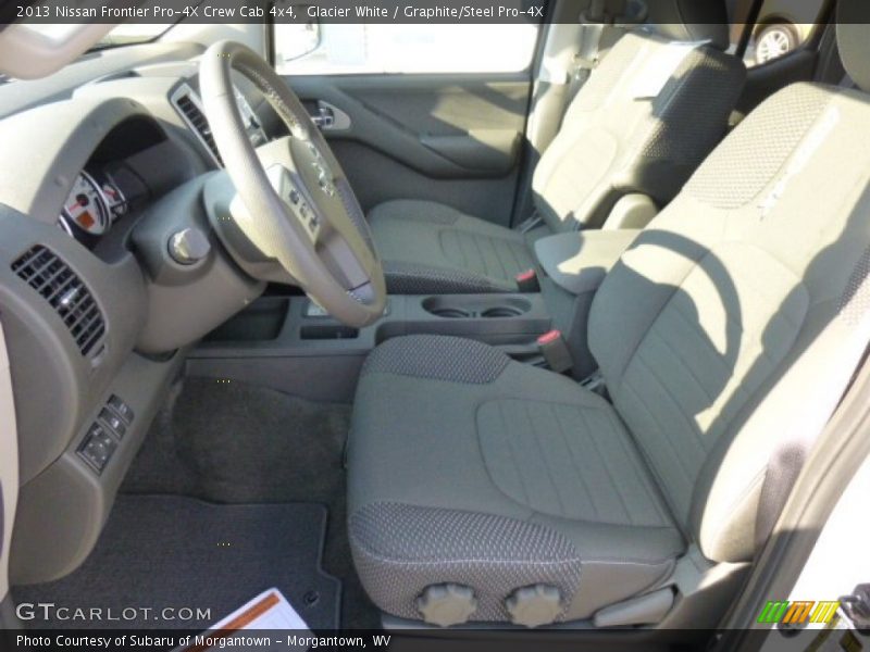 Glacier White / Graphite/Steel Pro-4X 2013 Nissan Frontier Pro-4X Crew Cab 4x4
