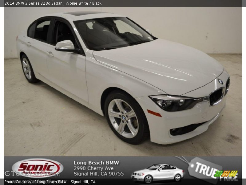 Alpine White / Black 2014 BMW 3 Series 328d Sedan