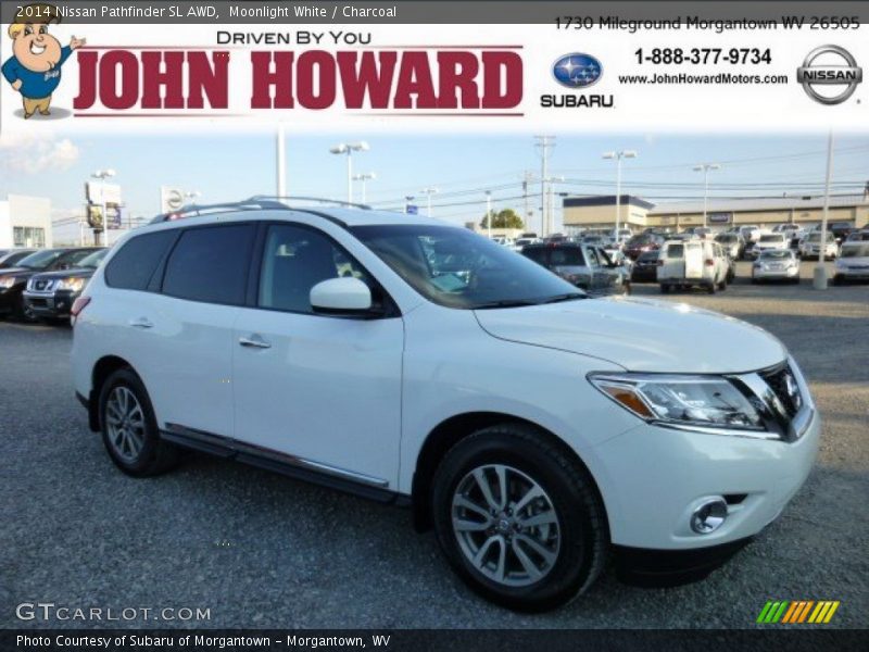 Moonlight White / Charcoal 2014 Nissan Pathfinder SL AWD
