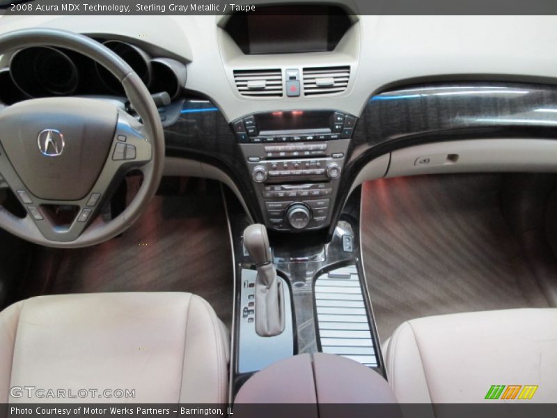 Sterling Gray Metallic / Taupe 2008 Acura MDX Technology