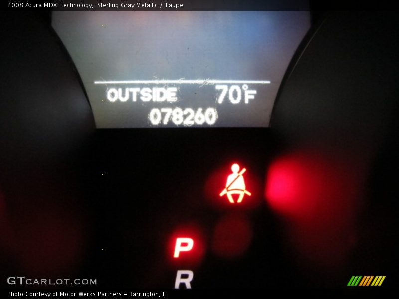 Sterling Gray Metallic / Taupe 2008 Acura MDX Technology