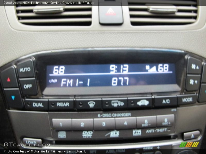 Sterling Gray Metallic / Taupe 2008 Acura MDX Technology