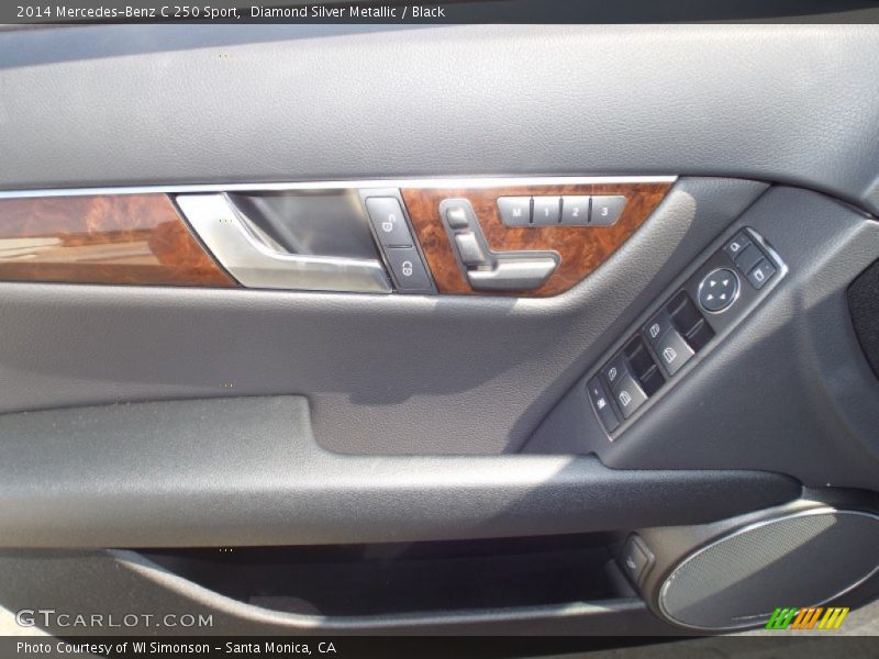 Diamond Silver Metallic / Black 2014 Mercedes-Benz C 250 Sport