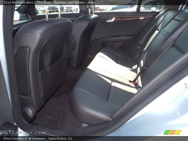 Diamond Silver Metallic / Black 2014 Mercedes-Benz C 250 Sport