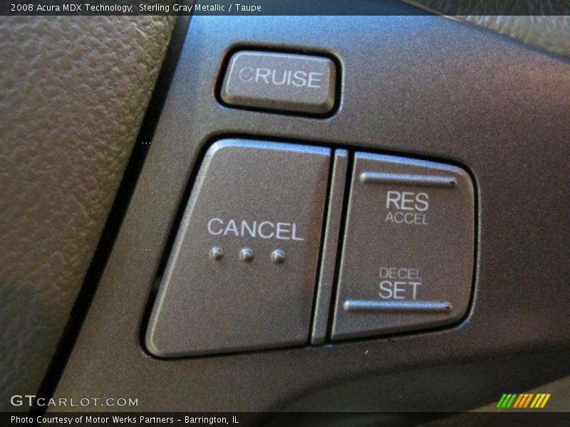 Sterling Gray Metallic / Taupe 2008 Acura MDX Technology