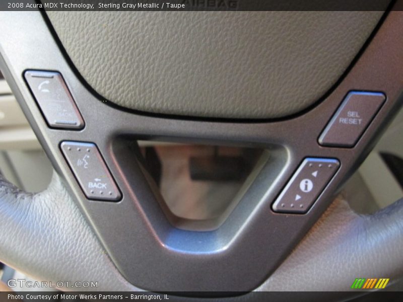 Sterling Gray Metallic / Taupe 2008 Acura MDX Technology