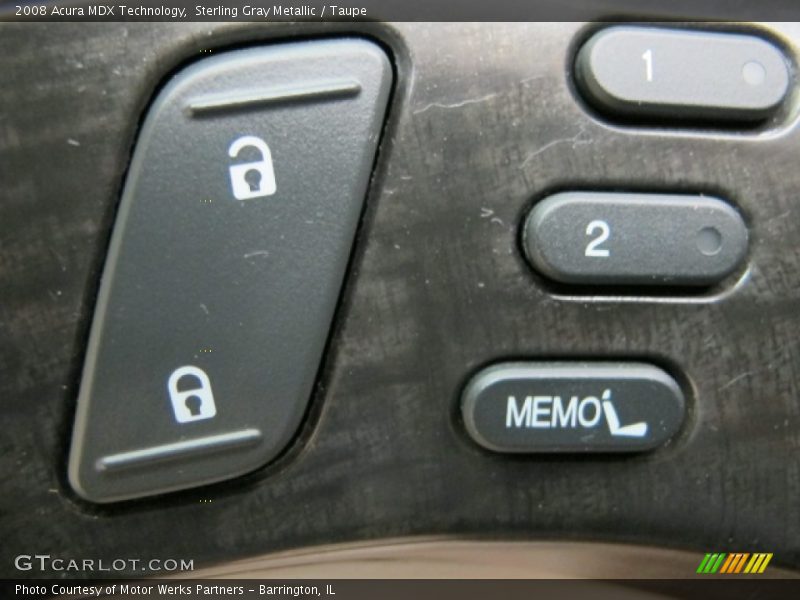 Sterling Gray Metallic / Taupe 2008 Acura MDX Technology