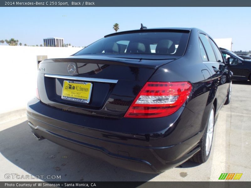 Black / Black 2014 Mercedes-Benz C 250 Sport