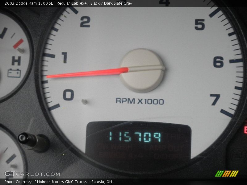 Black / Dark Slate Gray 2003 Dodge Ram 1500 SLT Regular Cab 4x4