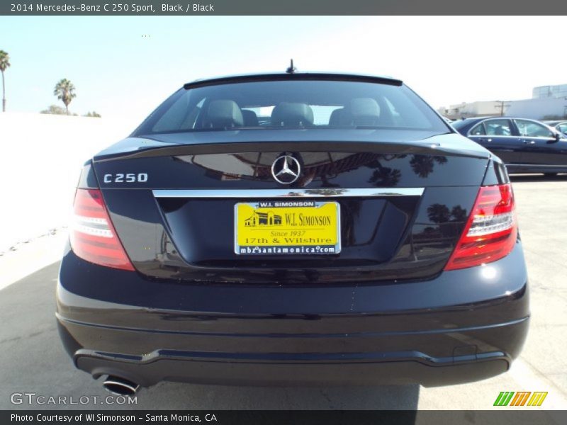 Black / Black 2014 Mercedes-Benz C 250 Sport