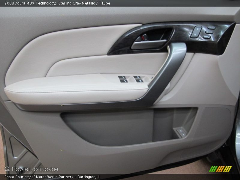 Sterling Gray Metallic / Taupe 2008 Acura MDX Technology